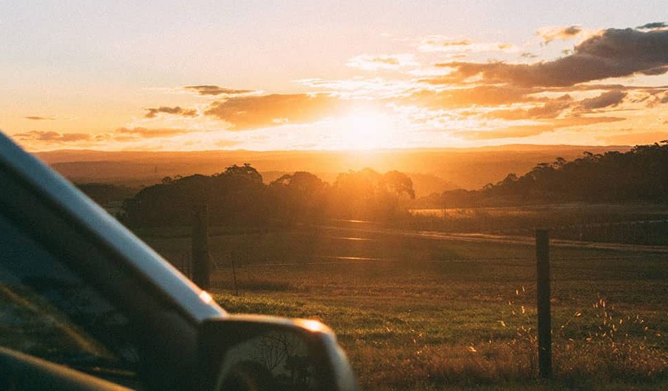 roadtrip sunset australia