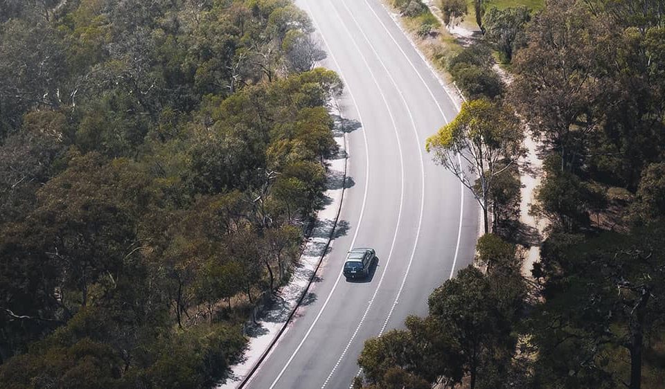 australian car on road trip