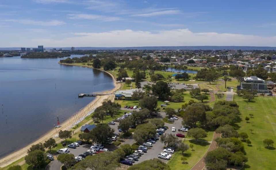 Aerial view, Sir James Mitchell Park