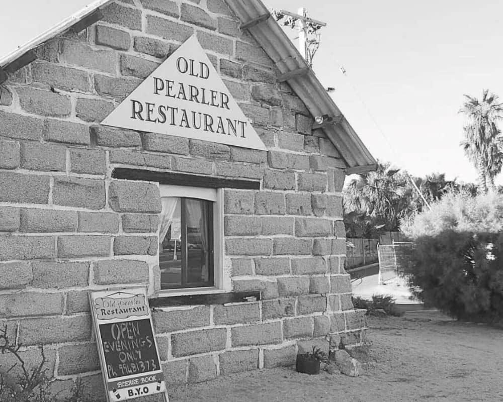 The Old Pearler claims to be the only restaurant in the world to be built almost entirely of shells.