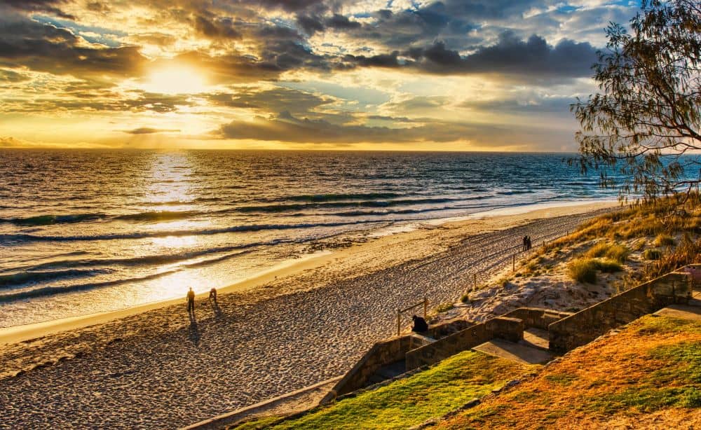 Cottesloe Beach is considered one of the top beaches in Perth and offers breathtaking sunset views.